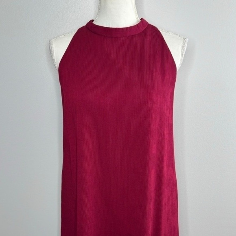 Elliatt Unwrapped Bow Halter Dress Small Backless Sleeveless Party Cocktail Red - Picture 5 of 15